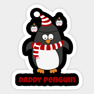 Christmas Penguin Pajama Animal Costume Daddy Penguin Shirt Sticker